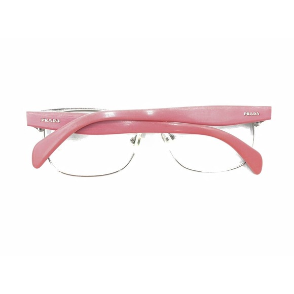 Prada VPR 65R 1BO-1O1 Black Silver Pink Eyeglasses Frames 53-16 140 Italy Women - Picture 11 of 12